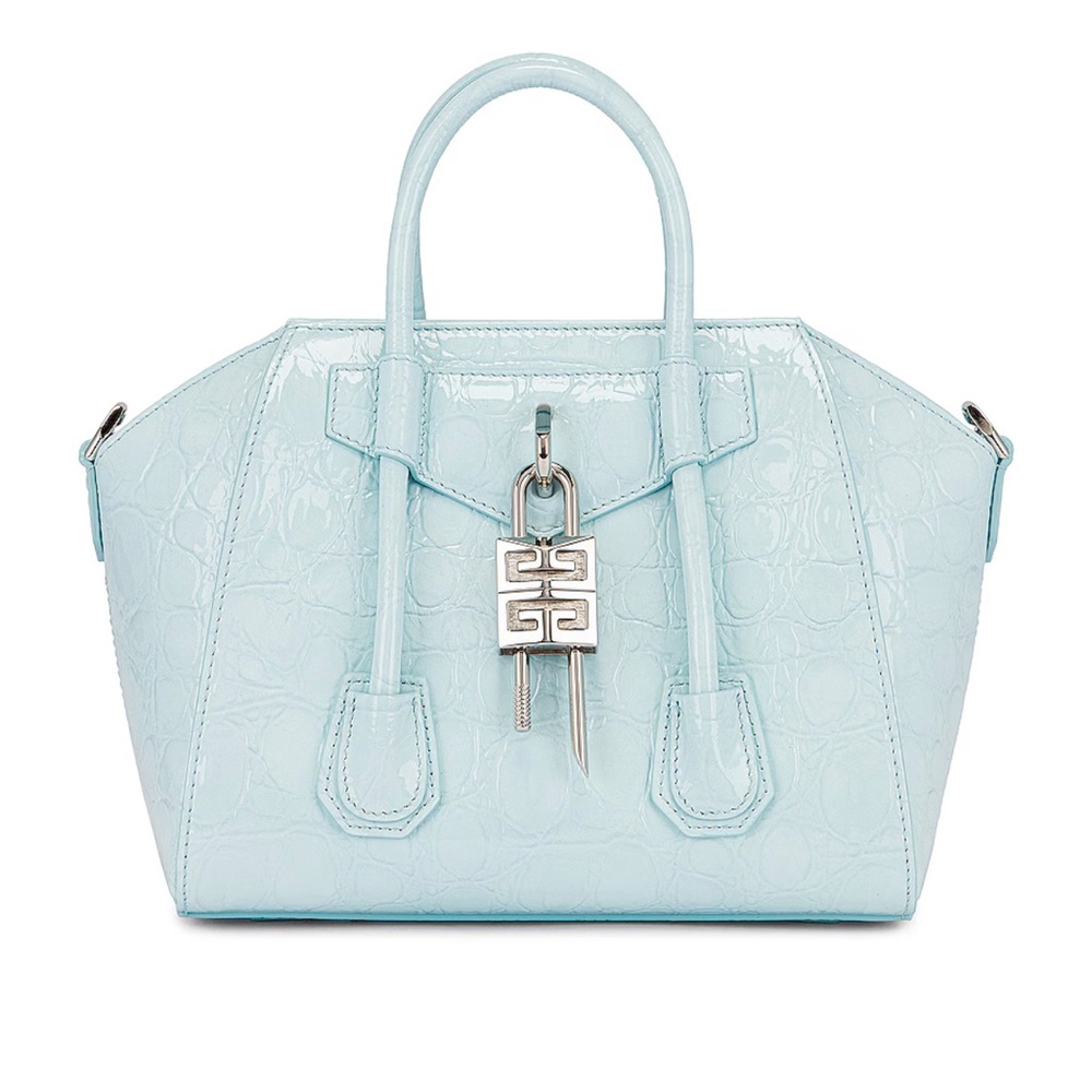 NWOT - Givenchy Antigina small Croc-Embossed 4G Lock bag